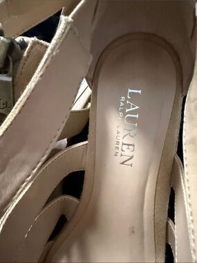 LAUREN Ralph Lauren Nude Beige Women's Slingback Heels